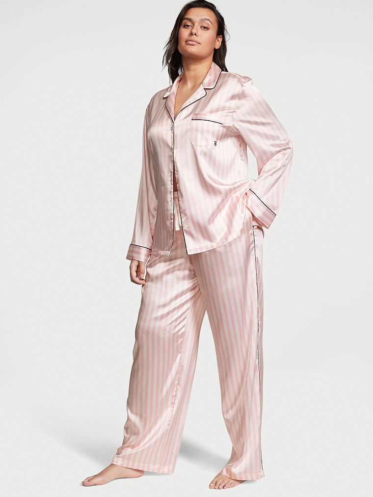 Buy Victoria s Secret Satin Long Pajama Set Online in Kuwait City