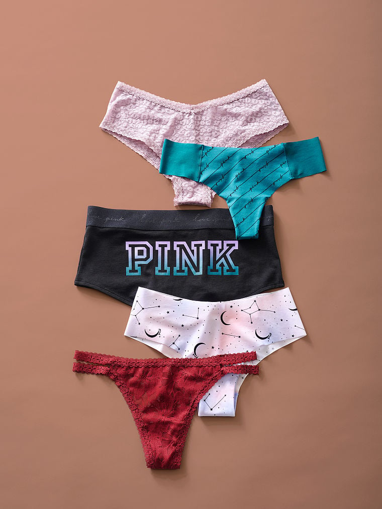 Buy Pink Logo Boyshort Panty Online in Kuwait City