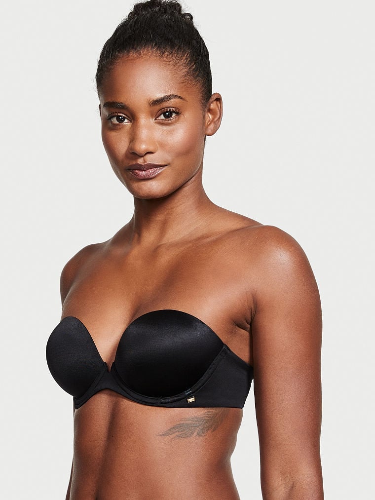 Strapless Super Push-up Bra - Black - Ladies