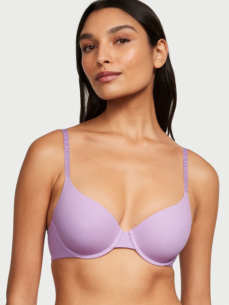 Buy The T-Shirt Lightly Lined Smooth Micro-Rib Demi Bra online in