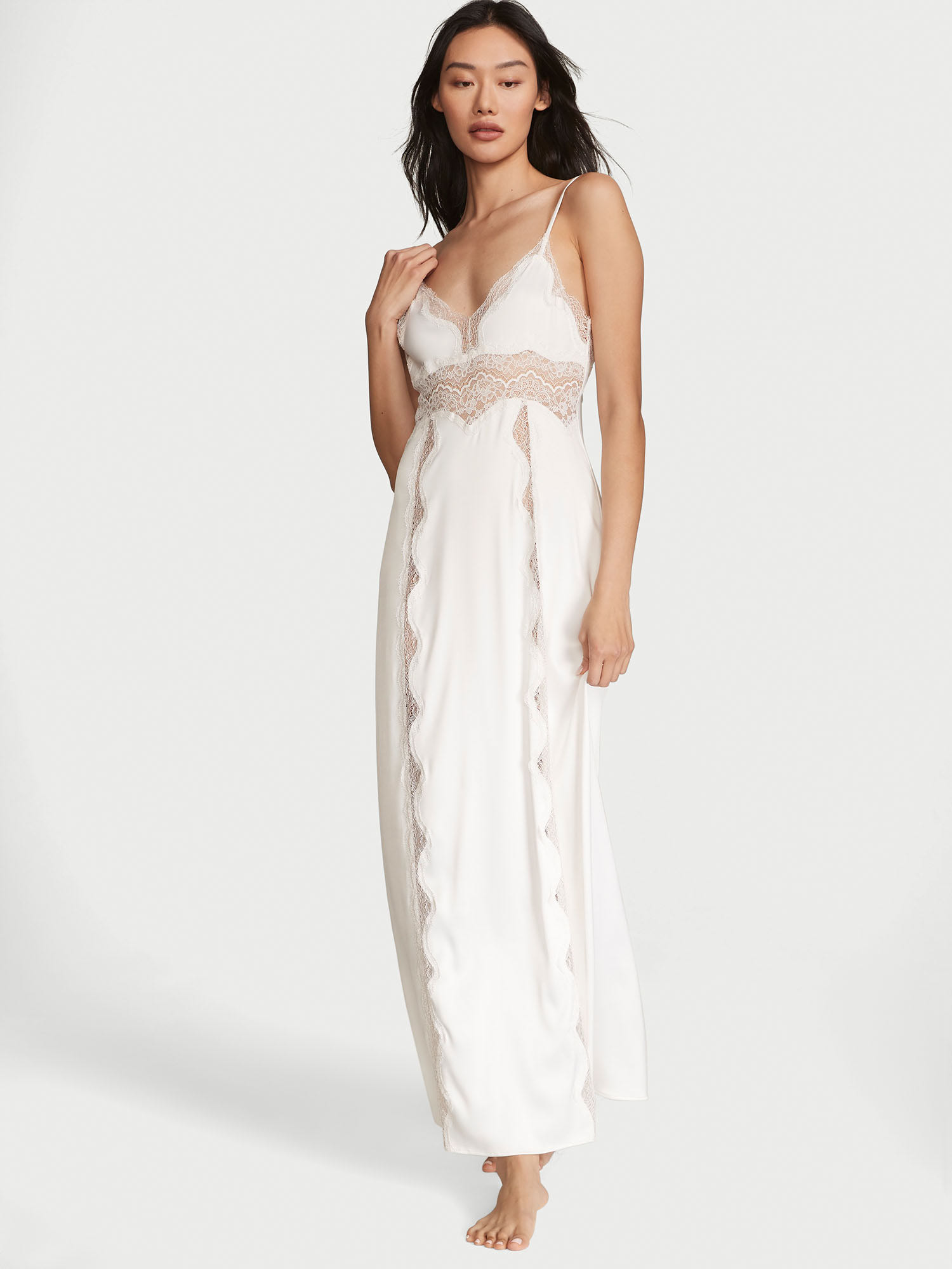 Buy Victoria's Secret Lace-Inset Long Slip Online in Kuwait City