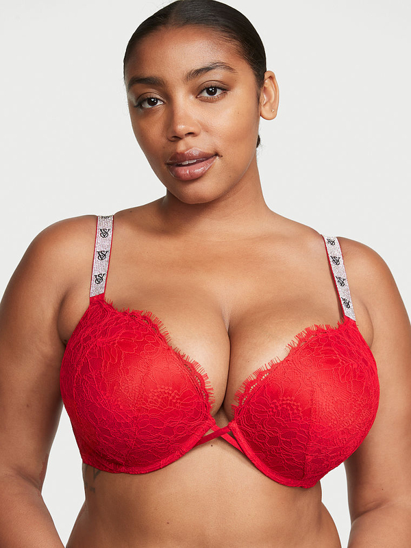 Buy Very Sexy Bombshell Add-2-Cups Shine Strap Lace Push-Up Bra